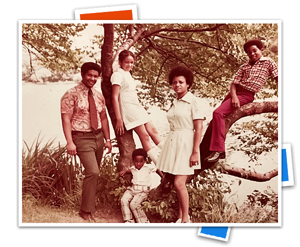 Charles Cobbertt with Family