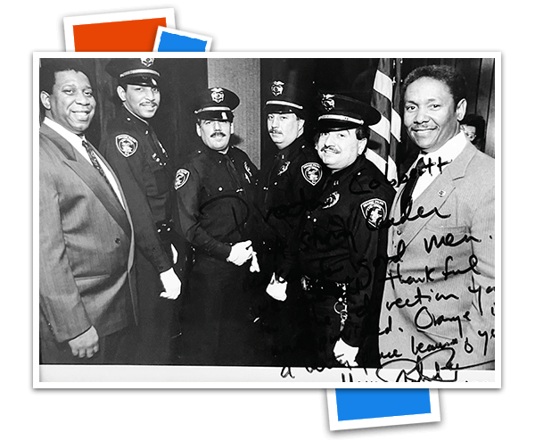 Charles Cobbertt with Robert L. Brown and Team