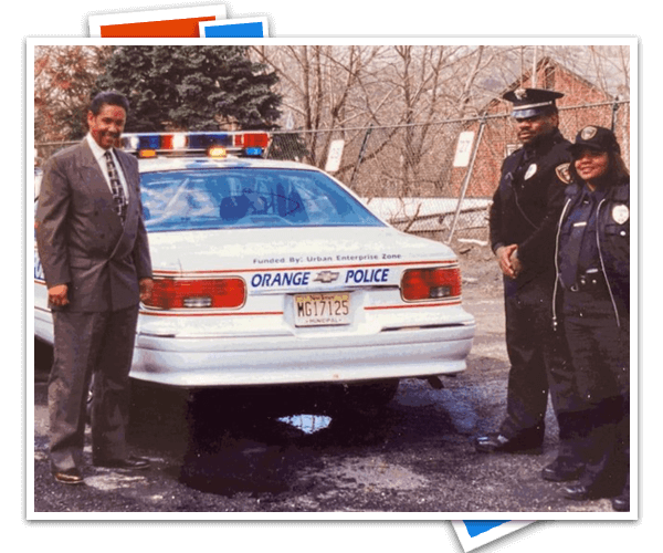 Charles Cobbertt with Officer Fayetta Bland