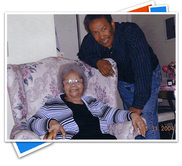 Charles Cobbertt with Mother