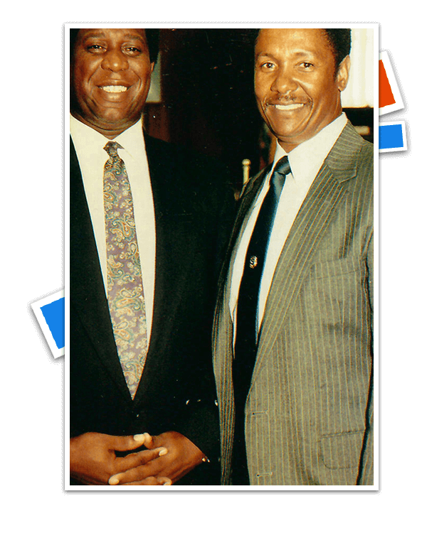 Charles Cobbertt with Mayor Robert L. Brown