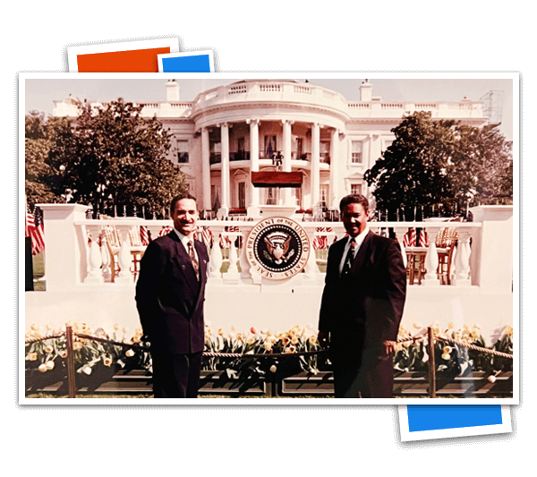 Charlie visiting The White House